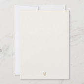 Minimal New York City Skyline Watercolor Wedding Einladung (Rückseite)