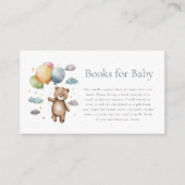 Minimal niedlich-blaue moderne Teddybärengehege Begleitkarte (Vorderseite)