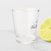 Minimal niedlich elegant werden Sie meine Trauzeug Schnapsglas (Links)