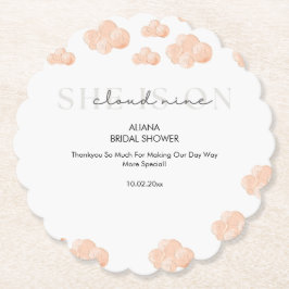 Minimal niedlich ist sie auf Cloud 9 Brautparty De Untersetzer