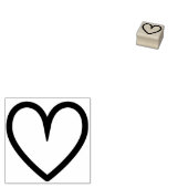 Minimal Niedliche Einfache Hochzeit Valentinstag H Gummistempel (Stempel)