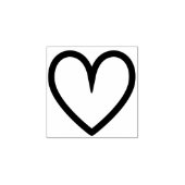 Minimal Niedliche Einfache Hochzeit Valentinstag H Gummistempel (Prägung)