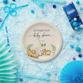 Minimal Niedliche Jungle Animals Kinderdusche Pappteller (Party)