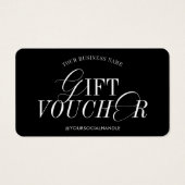 Minimal Nostalgic Elegantes Business-Geschenkgutsc (Vorderseite)