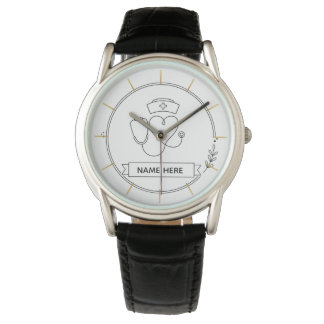 Minimal Nurse Watch Personalized Healthcare Gift Armbanduhr