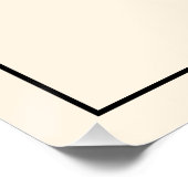 Minimal Olive and Blush Wedding Guestbook Poster (Ecke)