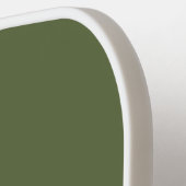 Minimal Olive Green Classic Monogramm Pickleball Schläger (Linke Seite)