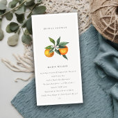 Minimal Orange Botanical Boho Brautparty Einladung