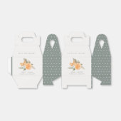 Minimal Orange Botanical Boho Liebe Dank Hochzeit Geschenkschachtel (Ungefaltet)