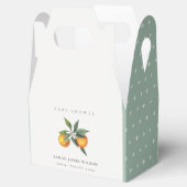 Minimal Orange Fauna Beratung für Mama Baby Dusche Geschenkschachtel (Geöffnet)