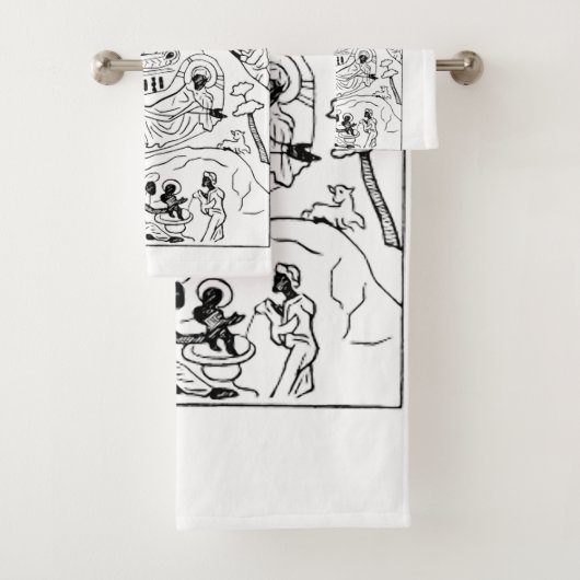 Minimal-Orthodoxe Krippe Badhandtuch Set (Insitu)