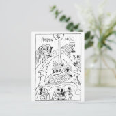 Minimal-Orthodoxe Krippe Postkarte (Stehend Vorderseite)