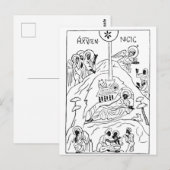 Minimal-Orthodoxe Krippe Postkarte (Vorne/Hinten)