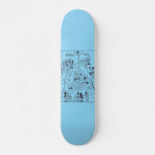 Minimal-Orthodoxe Krippe Skateboard (Vorne)