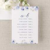 Minimal Oyster Wedding Seating Chart Card Tischnummer