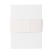 Minimal Palm Tree Wedding Einladungsbanderole (Rückseitenbeispiel)