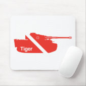 Minimal Panzerkampfwagen VI, rot Mousepad (Mit Mouse)