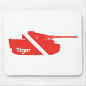 Minimal Panzerkampfwagen VI, rot Mousepad (Vorne)
