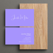 Minimal Pastel Blue Hand geschriebene Typografie Visitenkarte