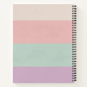 Minimal Pastel Color Block Personalized Notebook Notizblock (Rückseite)