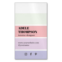 Minimal Pastel Colors Stripes Interior Designer