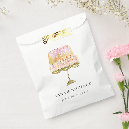 Minimal Pastel Farbenfrohe Bäckerei Geschenktütchen (Versiegelt)