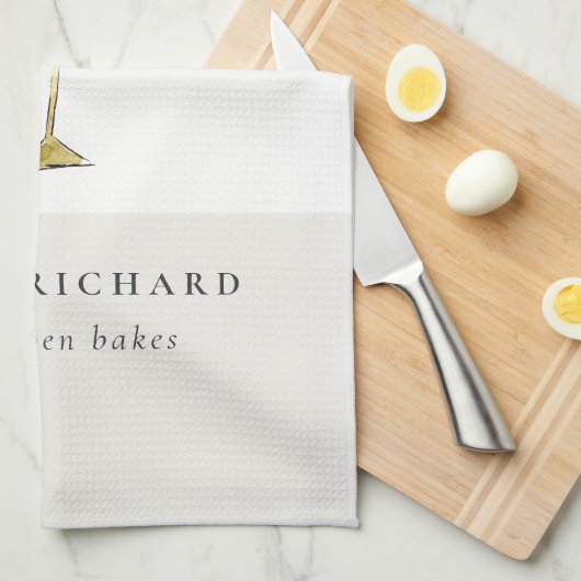 Minimal Pastel Farbenfrohe Bäckerei Geschirrtuch (Viertel Falte)