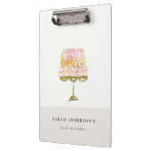 Minimal Pastel Farbenfrohe Bäckerei Klemmbrett (Links)