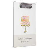 Minimal Pastel Farbenfrohe Bäckerei Klemmbrett (Rechts)