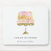 Minimal Pastel Farbenfrohe Bäckerei Mousepad (Vorne)