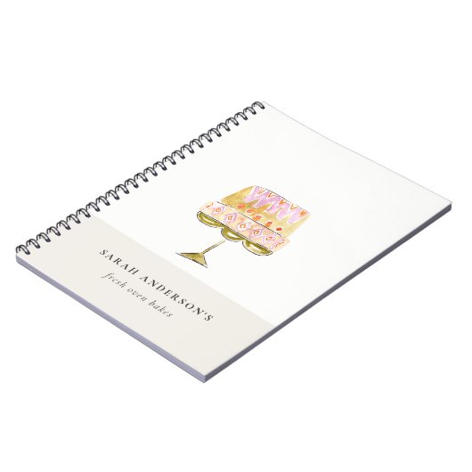 Minimal Pastel Farbenfrohe Bäckerei Notizblock (Linke Seite)