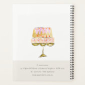 Minimal Pastel Farbenfrohe Bäckerei Planer (Rückseite)