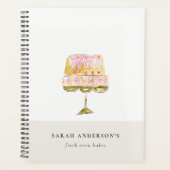 Minimal Pastel Farbenfrohe Bäckerei Planer (Vorderseite)