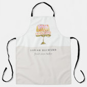 Minimal Pastel Farbenfrohe Bäckerei Schürze (Vorderseite)