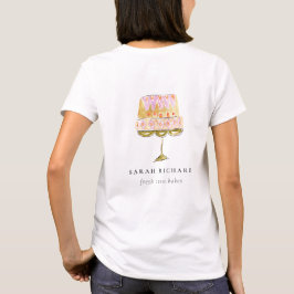 Minimal Pastel Farbenfrohe Bäckerei T-Shirt