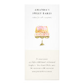 Minimal Pastel Farbenfrohe Bäckerei Werbekarte (Vorne)