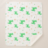 Minimal Pastel green chihuahua Silhouette blanket Sherpadecke (Vorderseite)