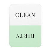 Minimal Pastel grüne Geschirrspüler Sauberes Schmu Magnet (Vertikal)