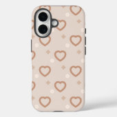 Minimal Pastel Heart iPhone Case (Rückseite)