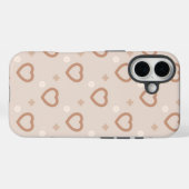 Minimal Pastel Heart iPhone Case (Rückseite (Horizontal))