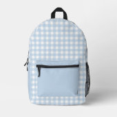Minimal Pastel Kariertes Muster Bedruckter Rucksack (Vorderseite)