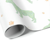 Minimal pastel mint french bulldog wrapping paper geschenkpapier (Rolleneckpunkt)