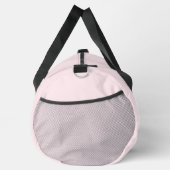 Minimal Pastel Pink Initial & Personalisiert Duffle Bag (Rechts)