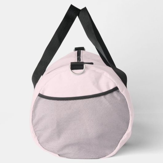 Minimal Pastel Pink Initial & Personalisiert Duffle Bag (Rechts)