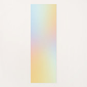 Minimal Pastel Rainbow Ombre Yogamatte (Vorderseite)