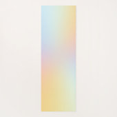 Minimal Pastel Rainbow Ombre Yogamatte (Rückseite)