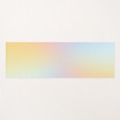 Minimal Pastel Rainbow Ombre Yogamatte (Vorderseite (Horizontal))