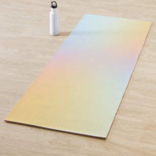 Minimal Pastel Rainbow Ombre Yogamatte