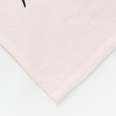 Minimal Paw Print Pet Photo Fleecedecke (Ecke)