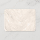 Minimal Pearl Bow Champagne Wedding Details Begleitkarte (Rückseite)